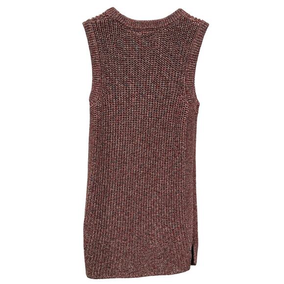 Ella Moss Juniors Small Multicolor Knit Sweater Vest Sleeveless Layering Top - Picture 2 of 5
